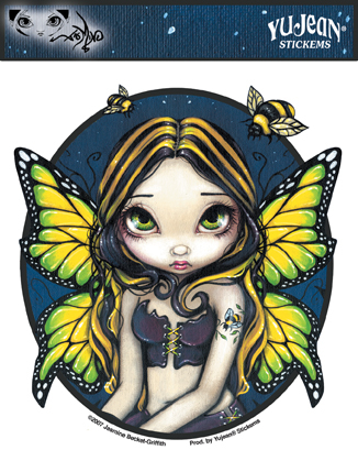 Bumble Bee Tattoo Fairy Sticker