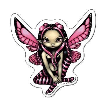 Big eyed Goth fairy, all in pink and black. She's so cute, but there's more 