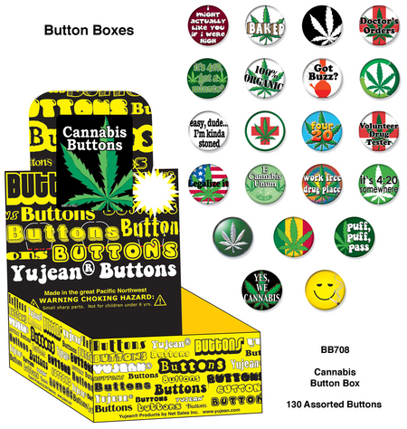 Cannabis Button Box | Button Boxes-WHOLESALE ONLY