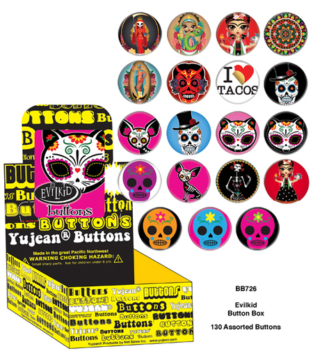 Evilkid Dos button box | Button Boxes-WHOLESALE ONLY