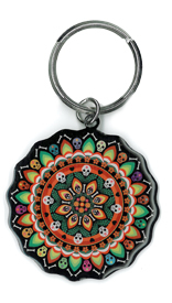 Evilkid Day of the Dead Mandala keyring | CLEARANCE!!