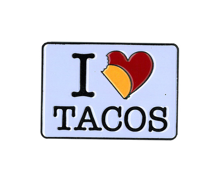 Evilkid I Heart Tacos Enamel Pin | Latino