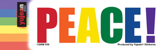 Pride Word Peace Sticker