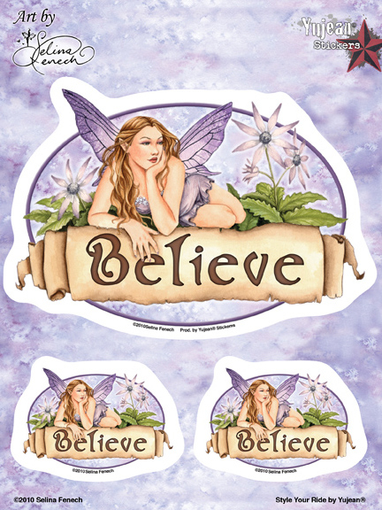 Selina Fenech Believe Fairy 6x8 Sticker | Fairies and Fantasy