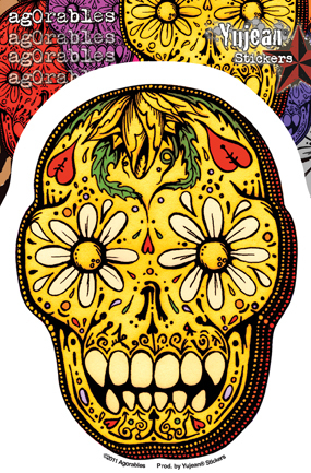 Agorables Sugar Skull Sticker | Skool Daze