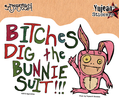Agorables Bunny Suit Sticker | CLEARANCE!!