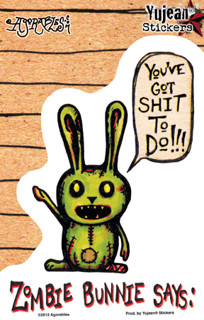 Agorables Zombie Bunny Sticker | CLEARANCE!!