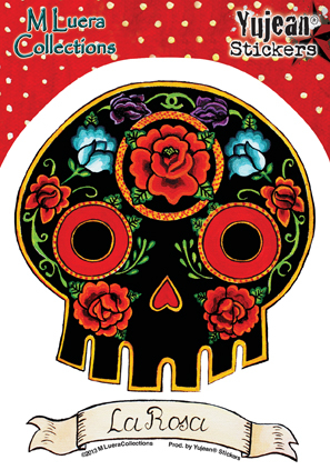 M Luera La Rosa Sticker | Sugar Skulls
