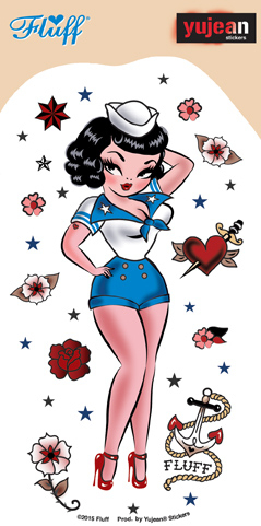 Fluff Sailor Girl Standing sticker | Pinups