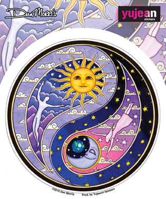 Dan Morris Celestial Yin Yang Sticker | Celestial