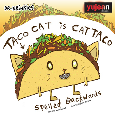 Dr. Krinkles Tacocat Sticker | Cats!