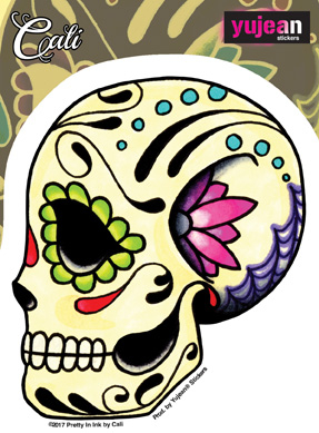 Cali Ashes Skull Sticker | New Stuff, 2020