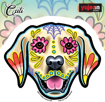 Cali's Golden Retriever Sticker | Dogs