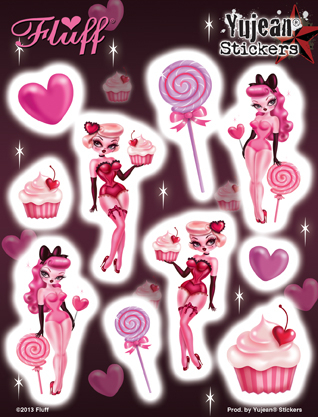 Fluff Sugar Dolls Multi-sticker | FLUFF!!!!