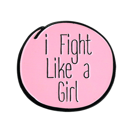 I fight Like a Girl Enamel Pin | #RESIST