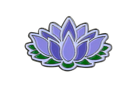 Lotus Flower Enamel Pin | Retro