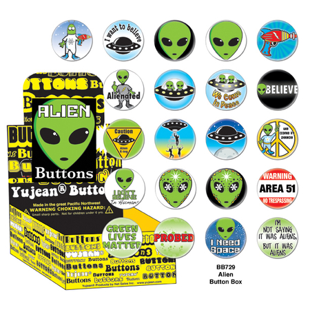 Alien Button Box | Button Boxes-WHOLESALE ONLY
