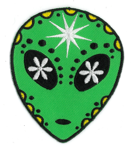 Alien Sugar Skull Patch | Latino
