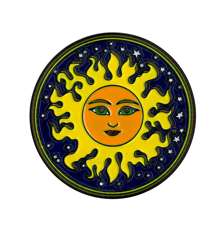 Dan Morris Sun Enamel Pin | Hippie