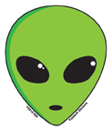 Mini-Alien Sticker 25-pack | Celestial