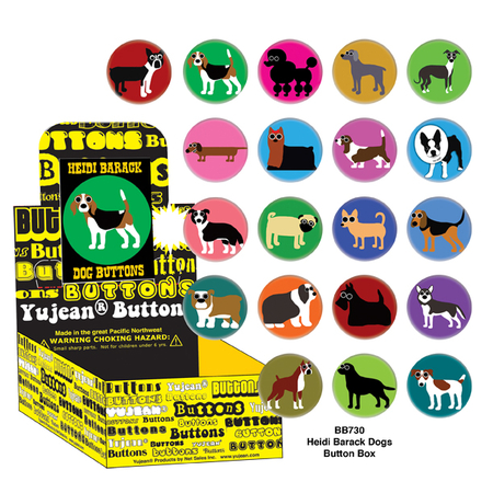 LO-FI MONO © Dogs Button Box | Button Boxes-WHOLESALE ONLY