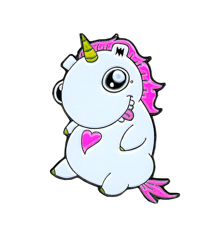 Emi Boz Chubby Unicorn Enamel Pin | Critters