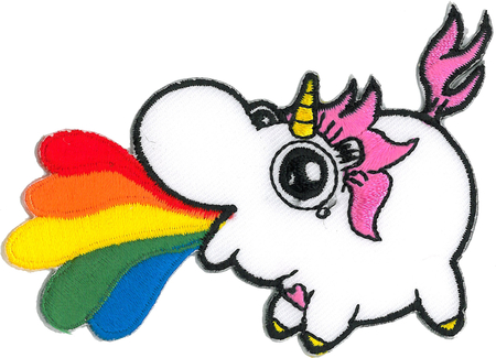 Emi Boz Chubby Unicorn Rainbow Patch | Patches