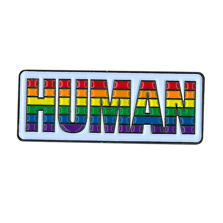 Human Rainbow Enamel Pin | Gay Pride, LGBTQ