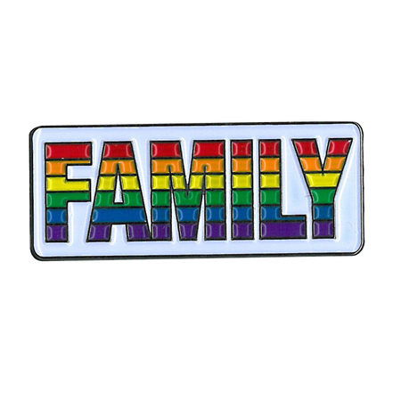 Family Rainbow Enamel Pin | Gay Pride, LGBTQ