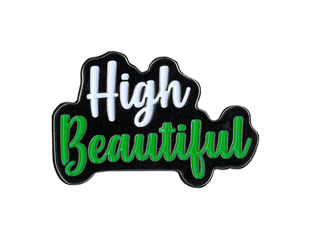 High Beautiful Enamel Pin | Hippie