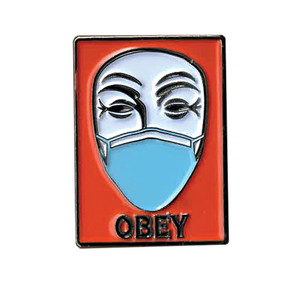 Obey Masked Guy Fawkes Enamel Pin | #RESIST