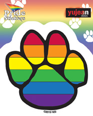 Pride Paw Sticker | #RESIST