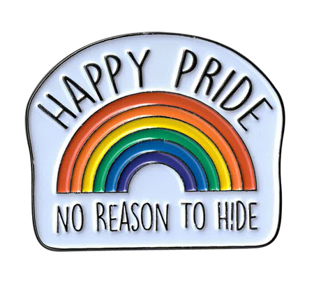 Happy Pride Enamel Pin | #RESIST