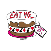 Mini Eat Me Sticker | Alice