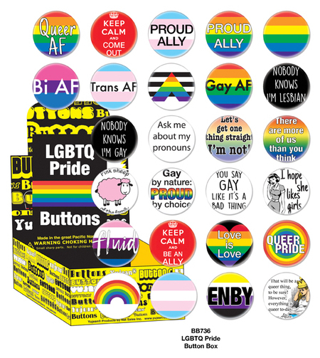 LGBTQ Pride Button Box | Gay Pride, LGBTQ