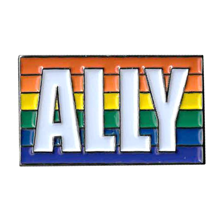 Rainbow Ally Enamel Pin | Gay Pride, LGBTQ