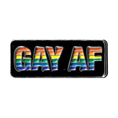 Gay AF Enamel Pin | Gay Pride, LGBTQ