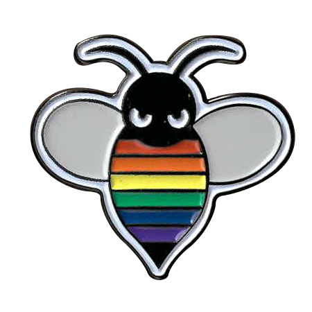 Rainbow Bee Enamel Pin | Critters