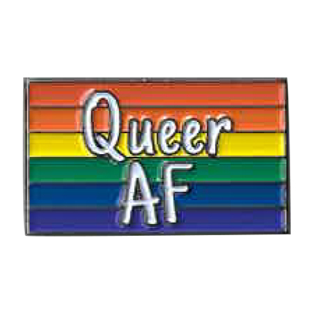 Queer AF Enamel Pin | Gay Pride, LGBTQ