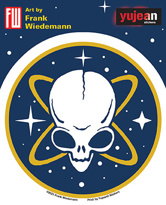 Wiedemann's Pirate Alien Sticker | Celestial