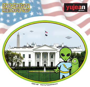 White House Alien Sticker | Stickers