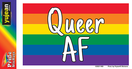 Queer AF Sticker | Gay Pride, LGBTQ