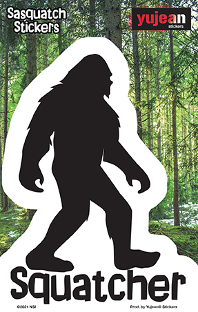 Squatcher Bigfoot Sasquatch Sticker | Sasquatch, Big Foot