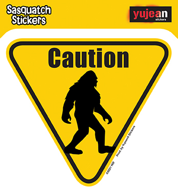 Sasquatch Caution Sticker | Critters