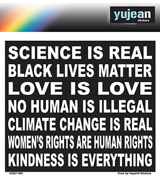 Science Is Real Sticker | Gay Pride, LGBTQ