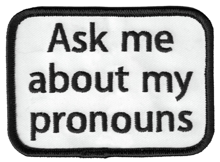 Ask About My Pronouns Patch | Gay Pride, LGBTQ