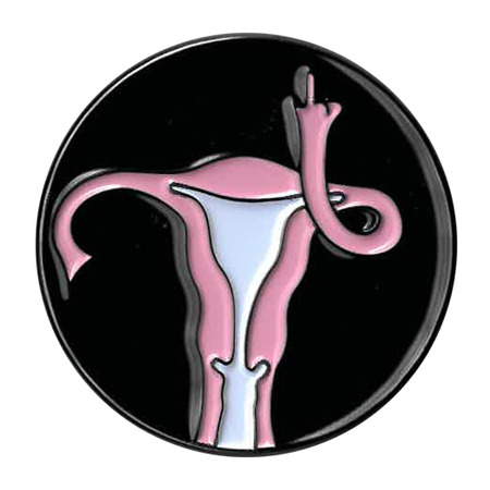 Scary Uterus Enamel Pin | Trend