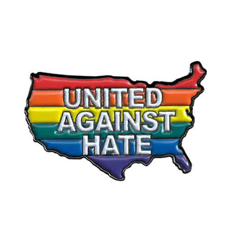 United Against Hate enamel pin | #RESIST
