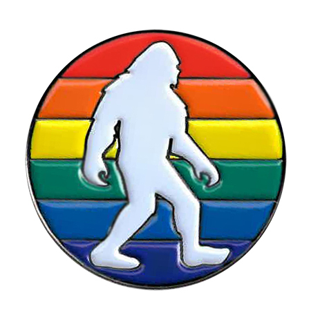 Sasquatch Pride Enamel Pin | Gay Pride, LGBTQ