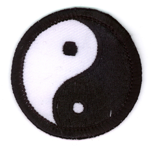 Mini Yin Yang Iron On Patch
